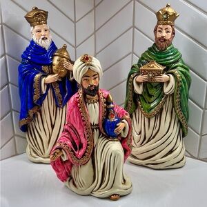 Vintage Three Wise Men Figurines